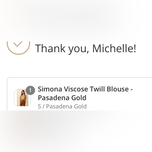 NWT! Armour Vert Simona Viscose Twill Blouse - Pasadena Gold
S / Pasadena Gold - Picture 4 of 4